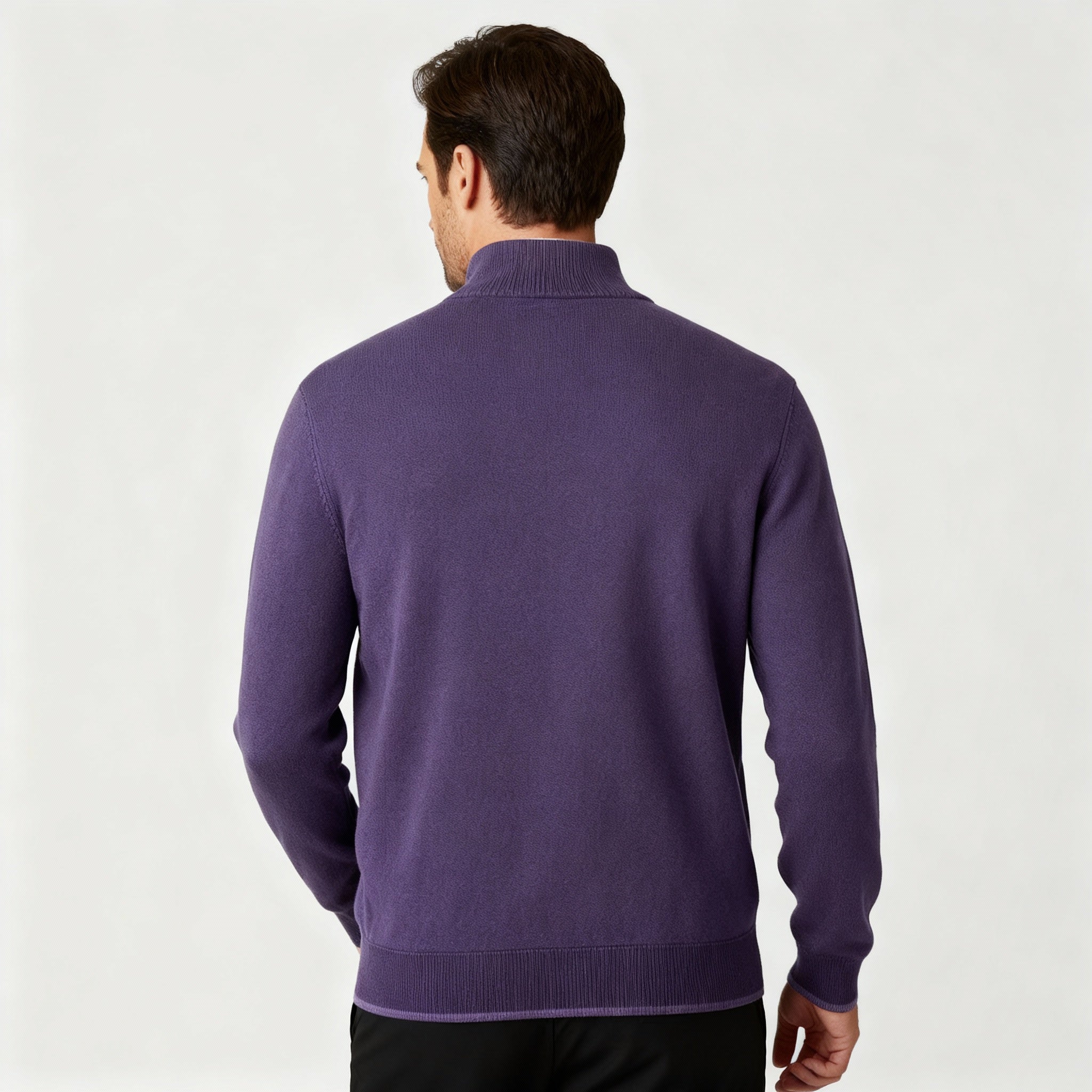 Jason | Men's Quarter-Zip Mock Neck Sweater