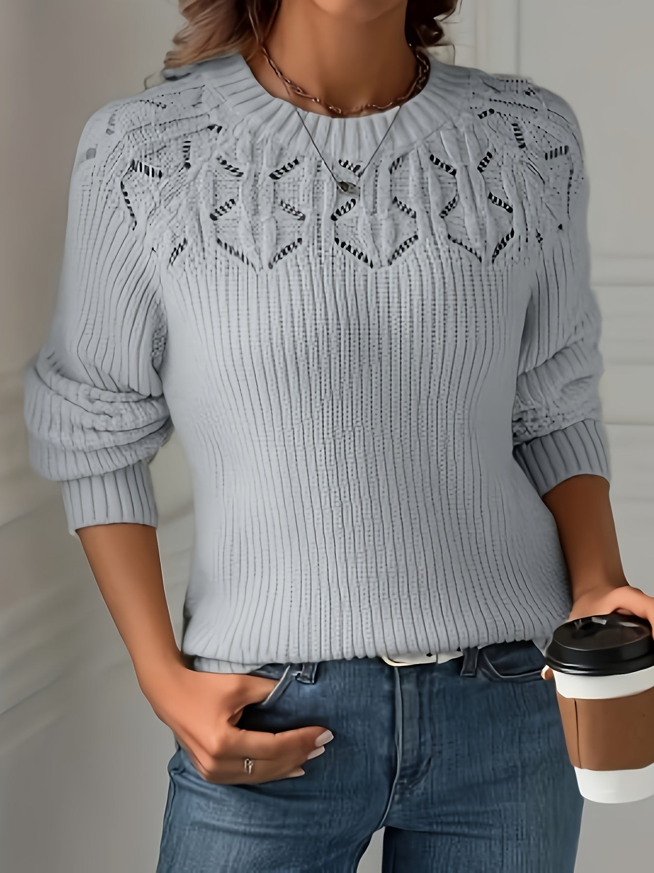 Jayla | Women's Long Sleeve Knit Sweater