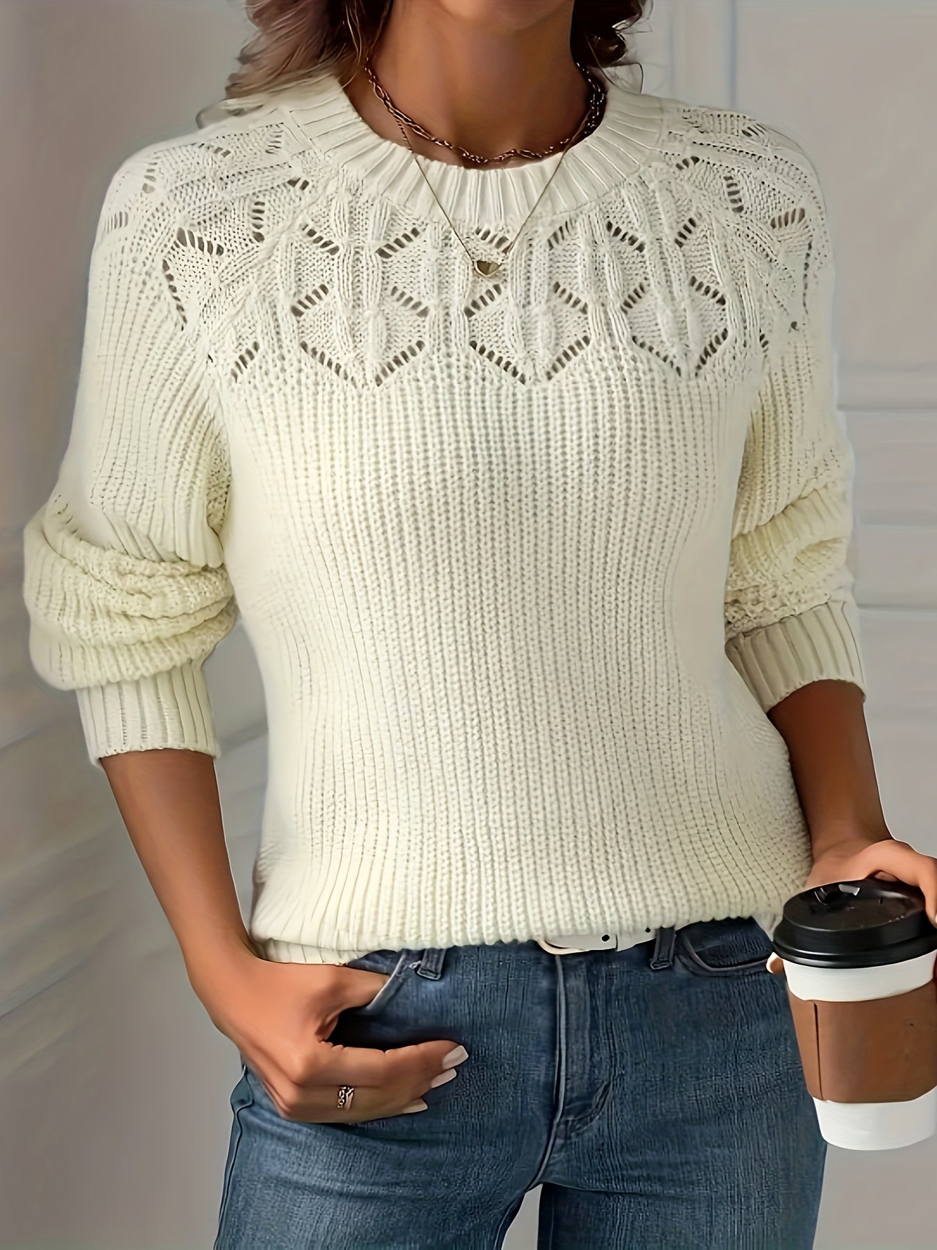 Jayla | Women's Long Sleeve Knit Sweater