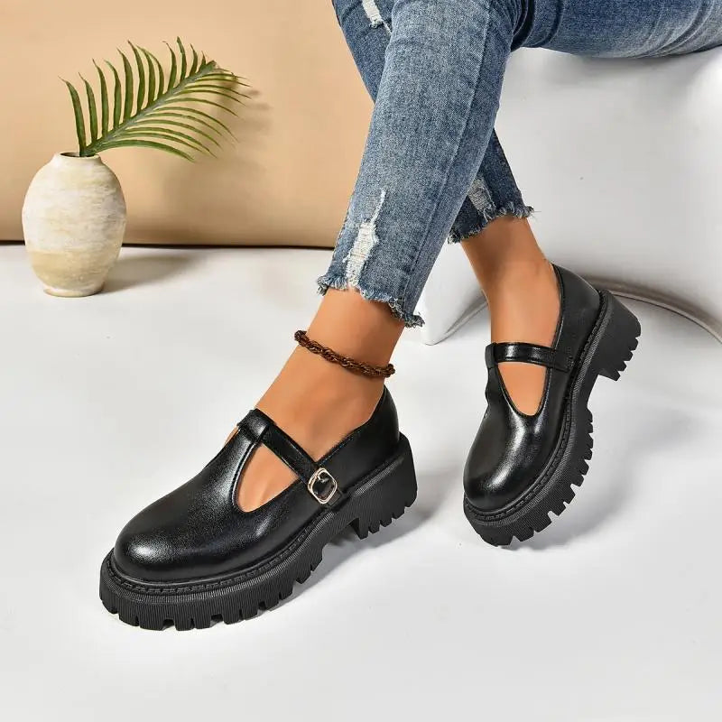 Jean | Women's Chunky Platform Mary Jane Shoes