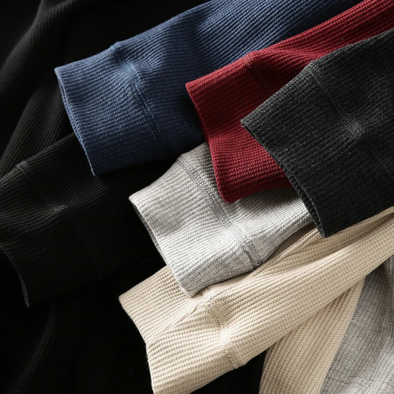 Jeff | Men's Long Sleeve Henley T-Shirt