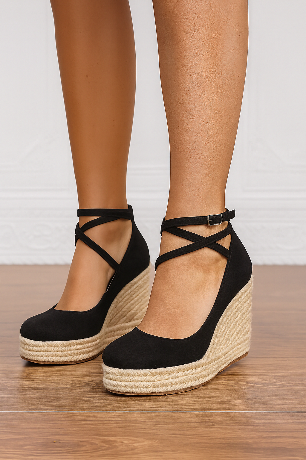 Jemma | Women's Wedge Heel Ankle Strap Platform Shoes