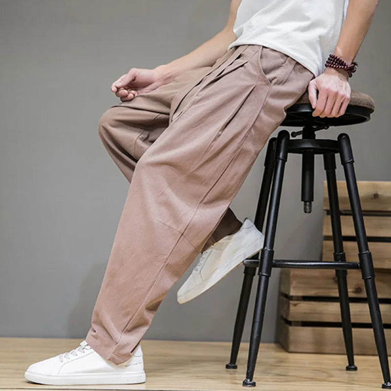 Joel | Men's Wide Leg Belted Pants