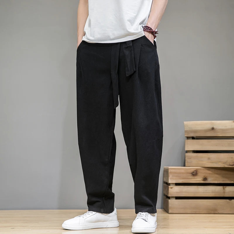 Joel | Men's Wide Leg Belted Pants
