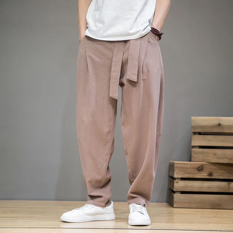 Joel | Men's Wide Leg Belted Pants