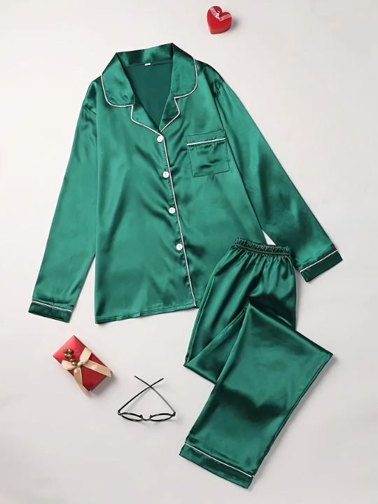 Judy | Women's Long Sleeve Button-Down Pajama Set