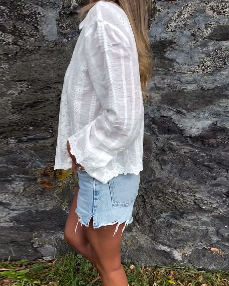 Karen | Women's Button-Down Relaxed Fit Blouse