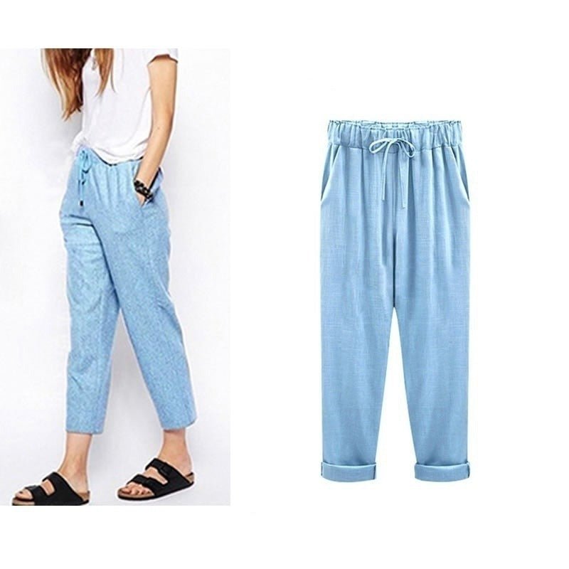 Karen | Women's Drawstring Cuffed Trousers