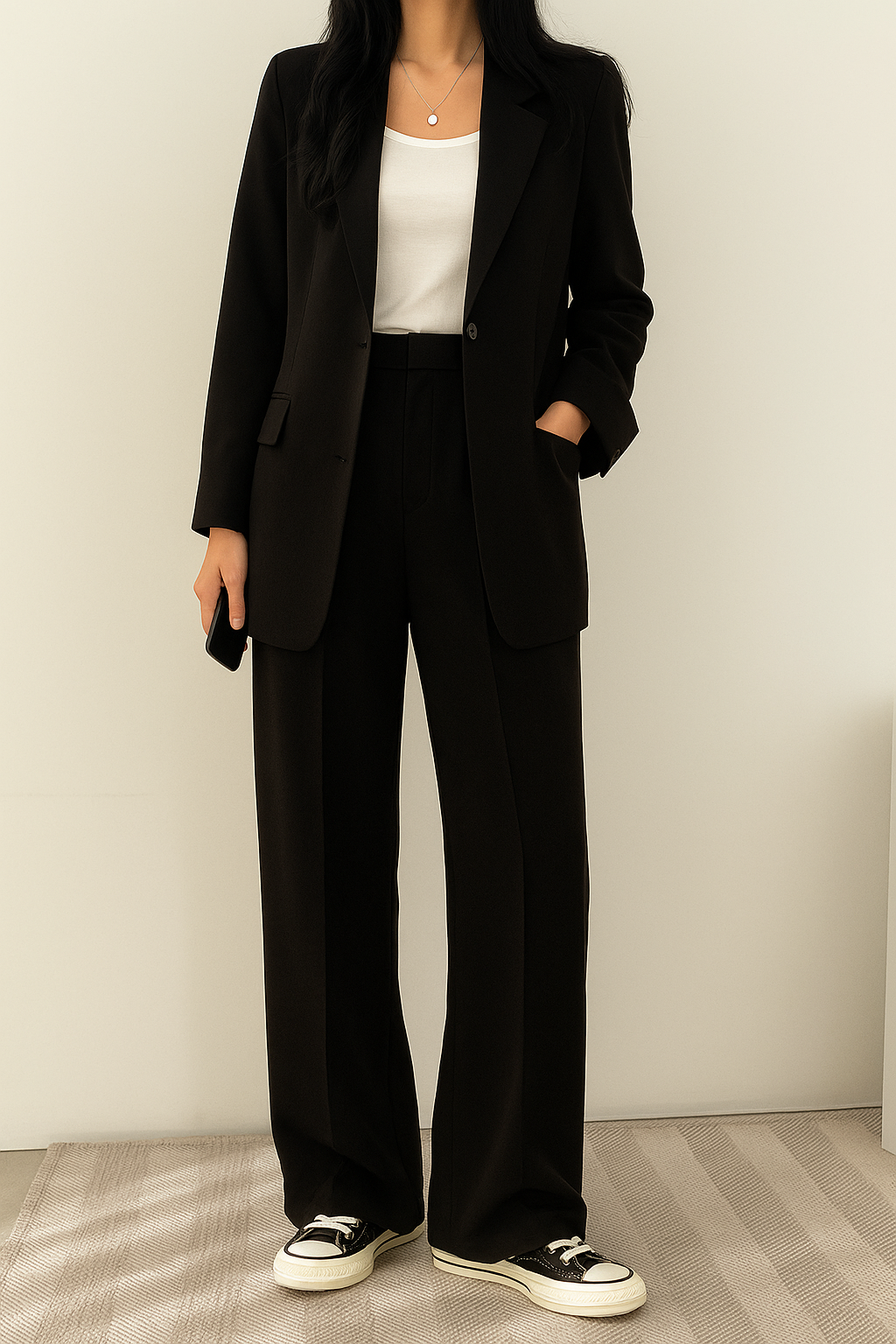 Kate | Women's Wide Leg Two-Piece Suit Set