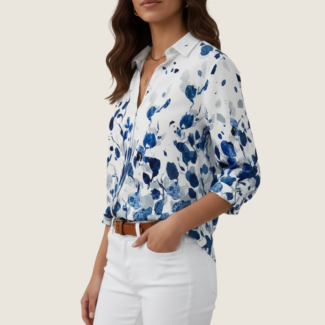 Katelyn | Women's Button-Down Floral Blouse