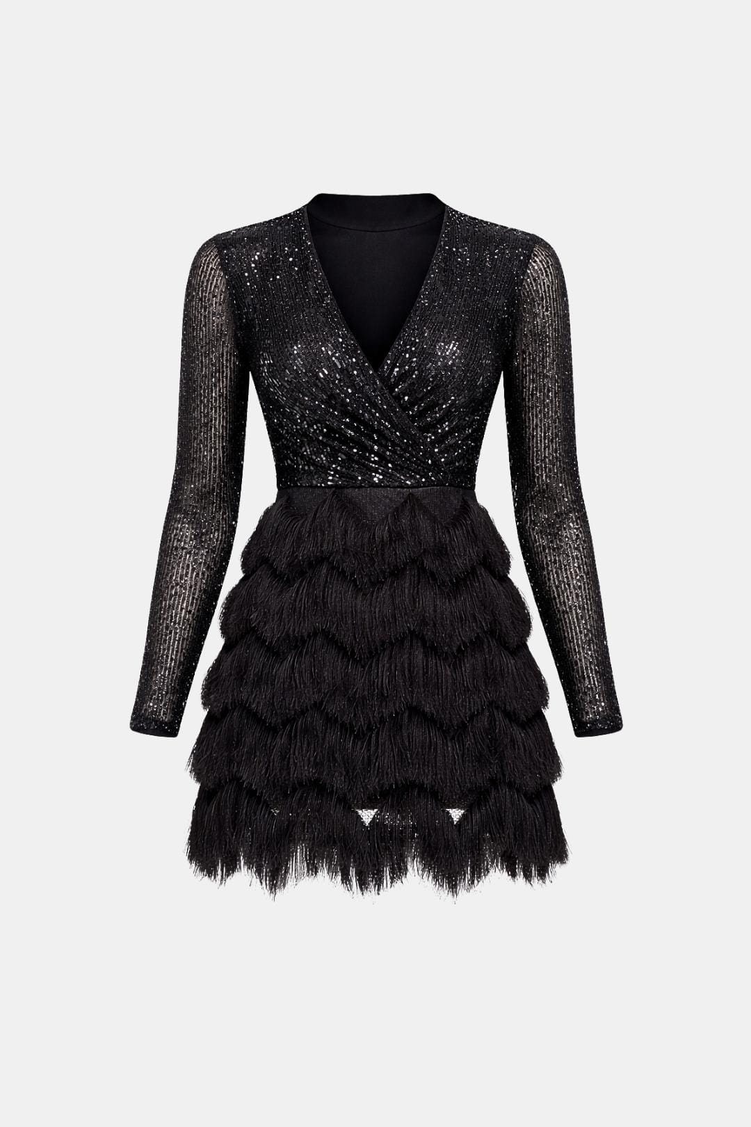 Kathleen | Women's V-Neck Sequin Mini Dress