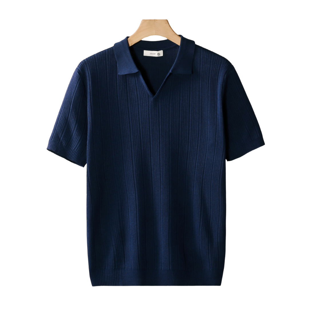 Keith | Men's Short Sleeve V-Neck Polo Shirt