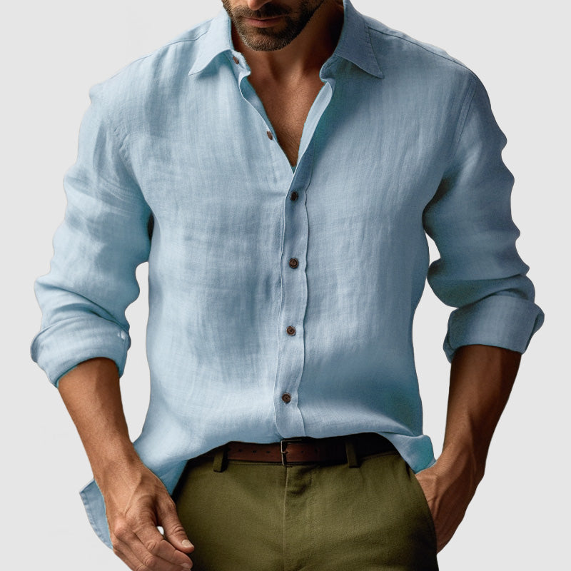 Kelvin | Men's Long Sleeve Button-Down Casual Shirt