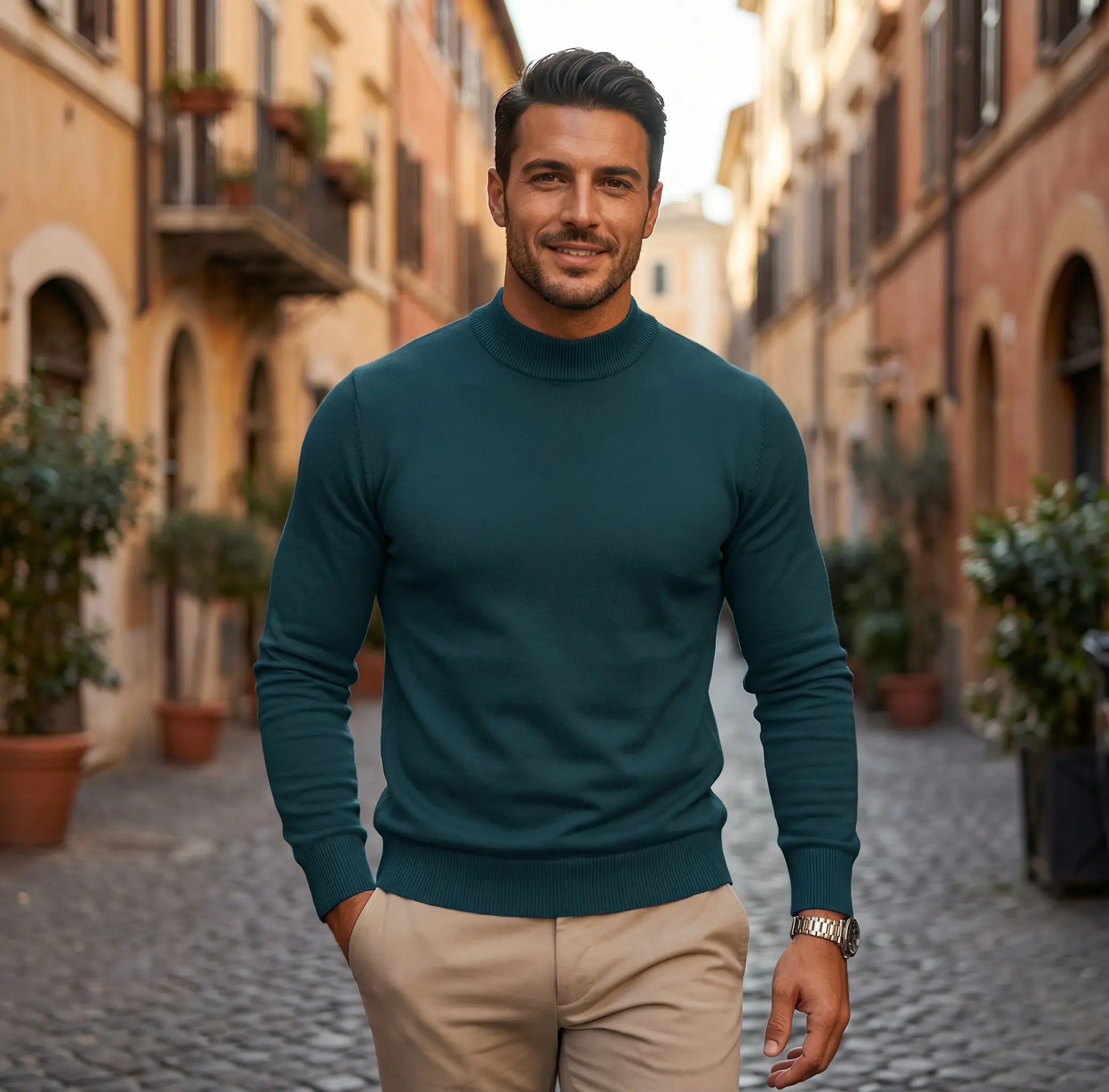 Kent | Men's Fitted Turtleneck Sweater