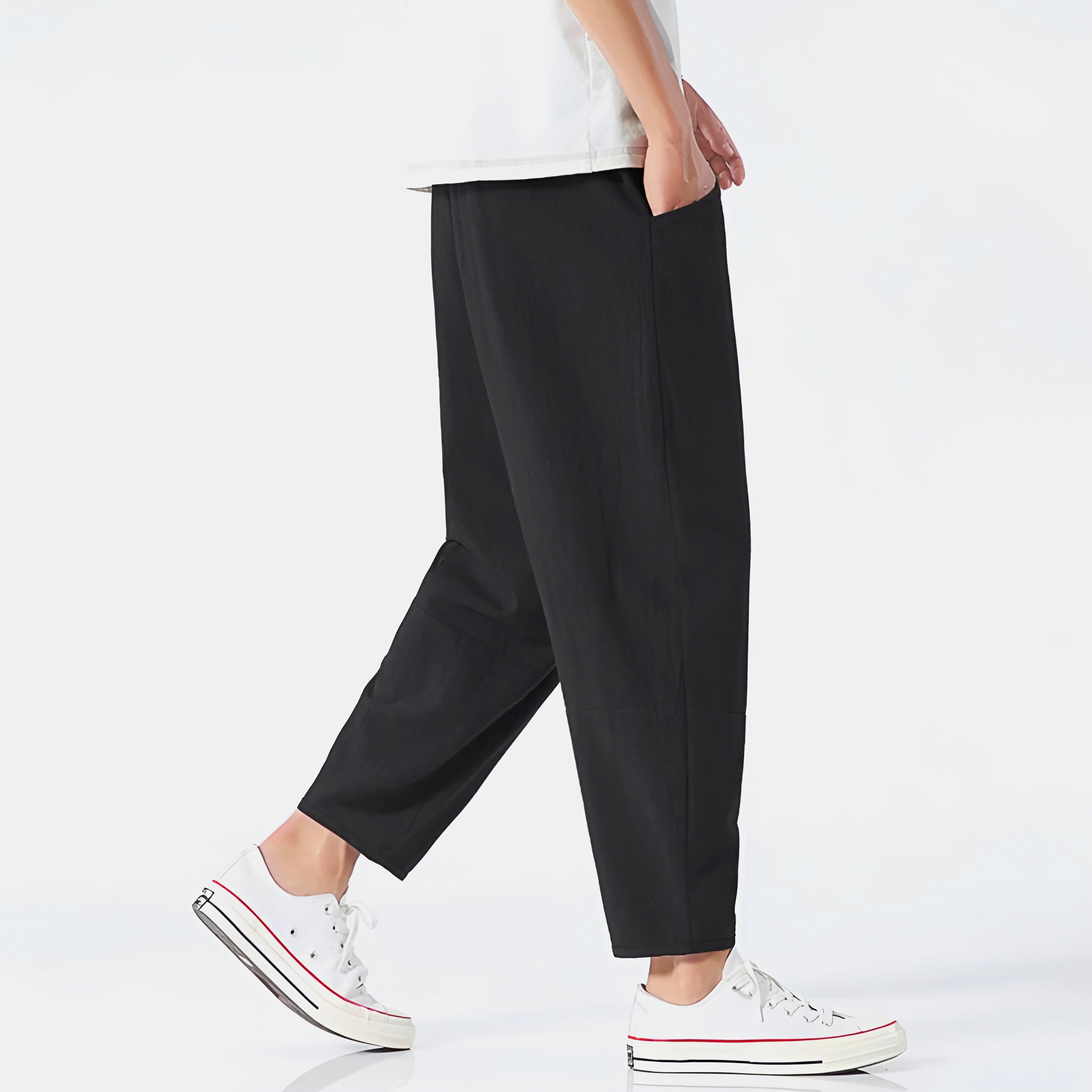 Kris | Men's Cropped Drawstring Pants
