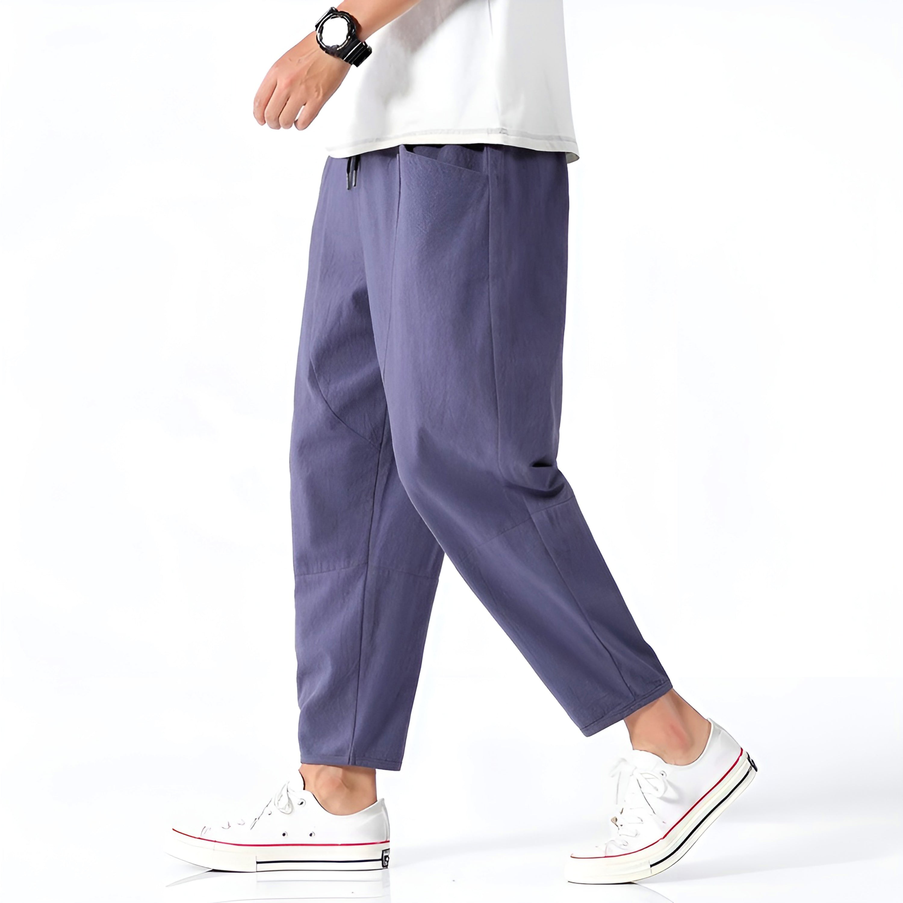 Kris | Men's Cropped Drawstring Pants