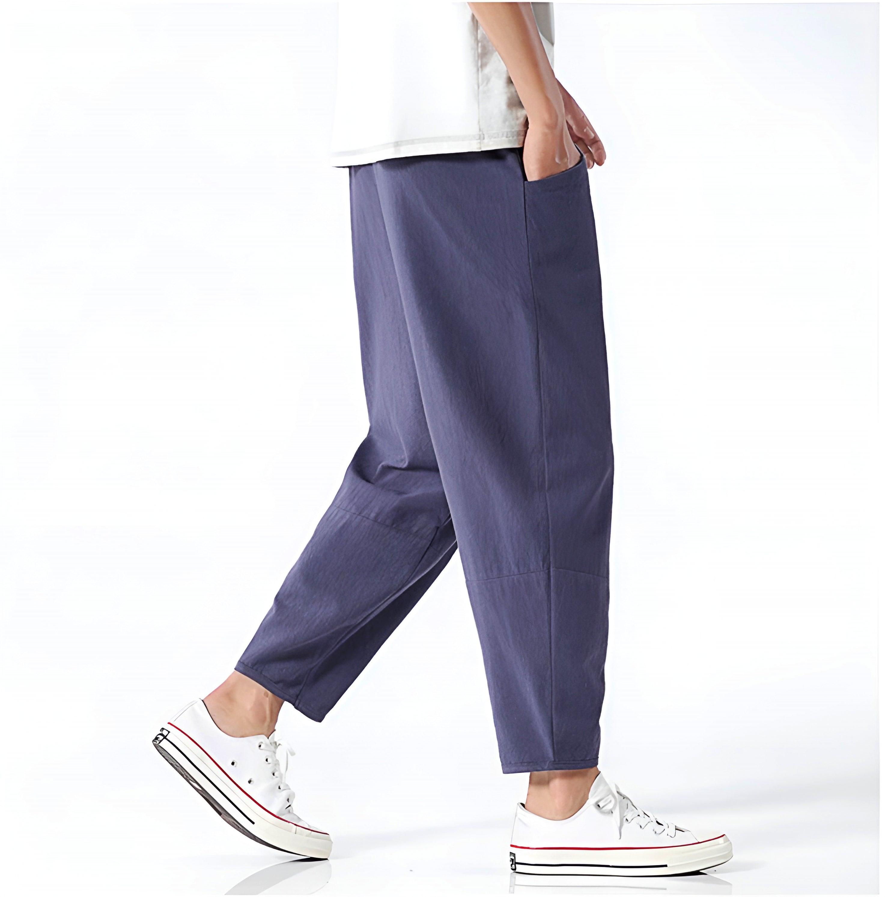 Kris | Men's Cropped Drawstring Pants