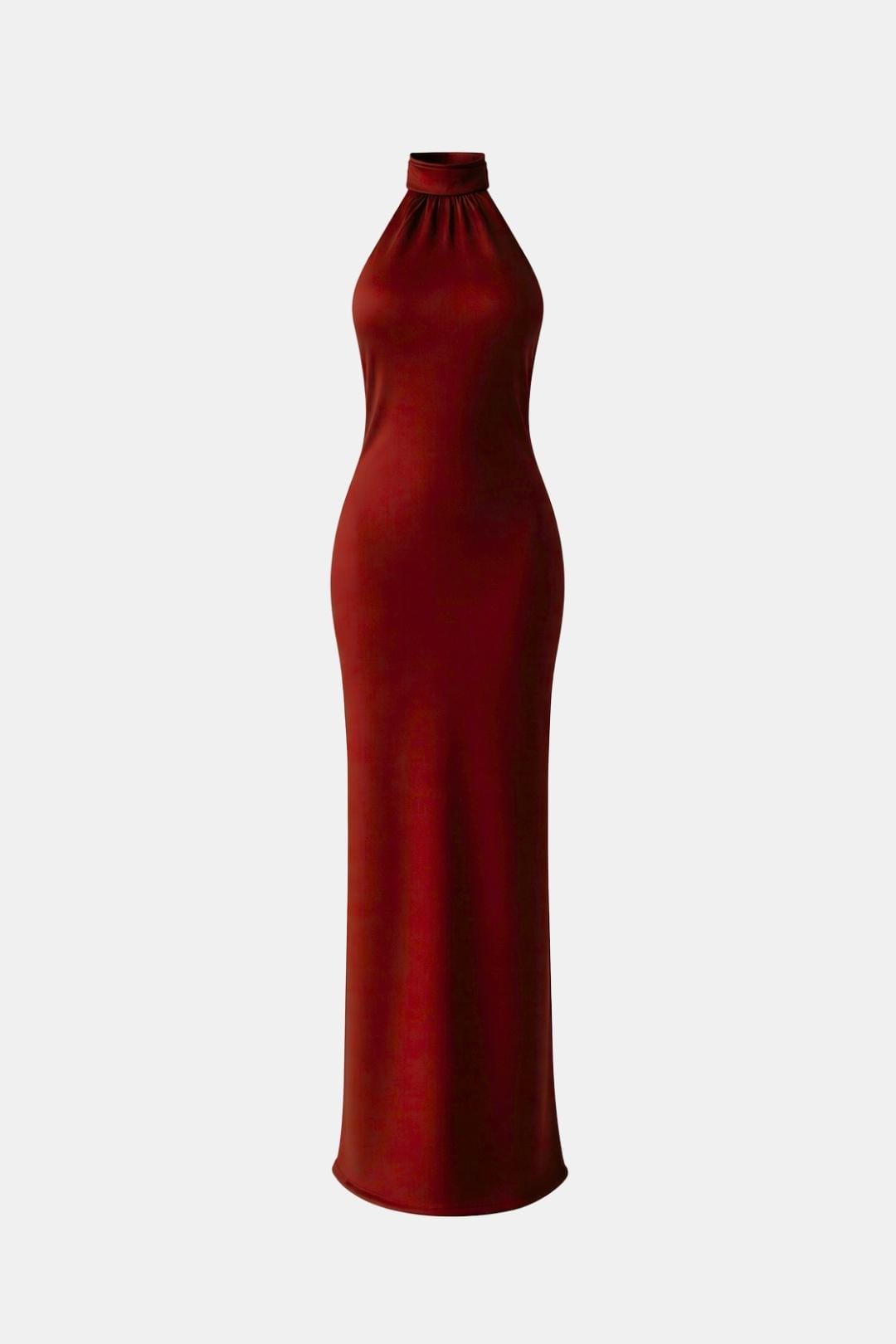 Kristen | Women's Sleeveless Halter Maxi Dress