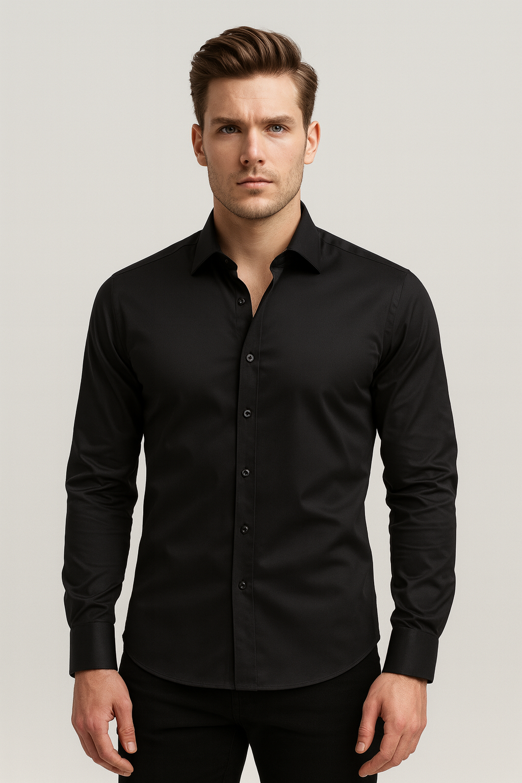 Kurt | Men's Slim-Fit Button-Up Dress Shirt