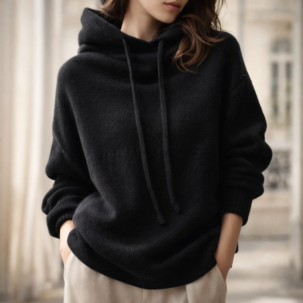 Kylie | Women's Cowl Neck Hooded Sweater