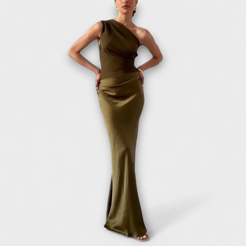 Laura | Women's One Shoulder Maxi Dress