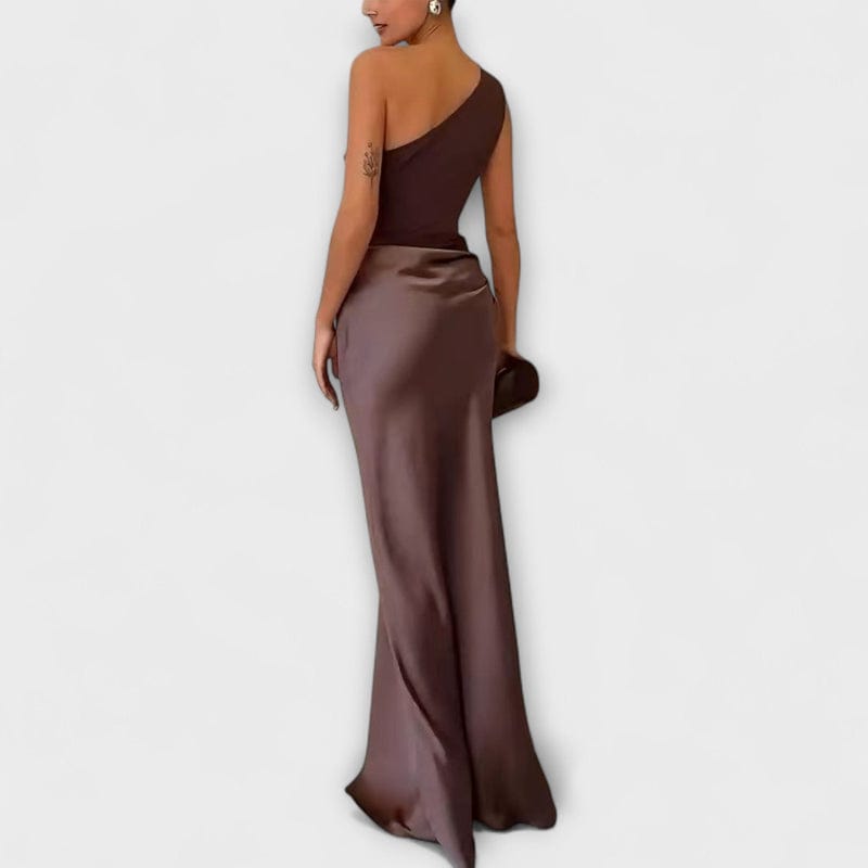 Laura | Women's One Shoulder Maxi Dress
