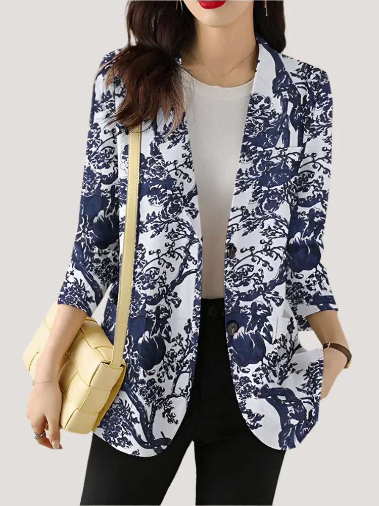 Lauren | Women's Floral Blazer Style Blouse