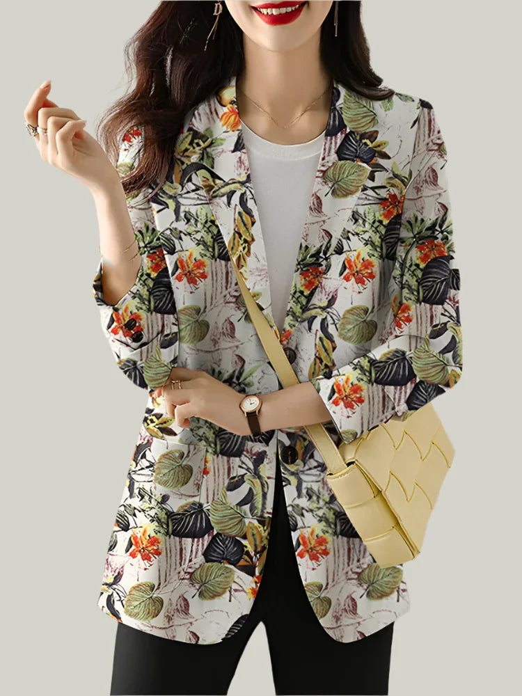 Lauren | Women's Floral Blazer Style Blouse