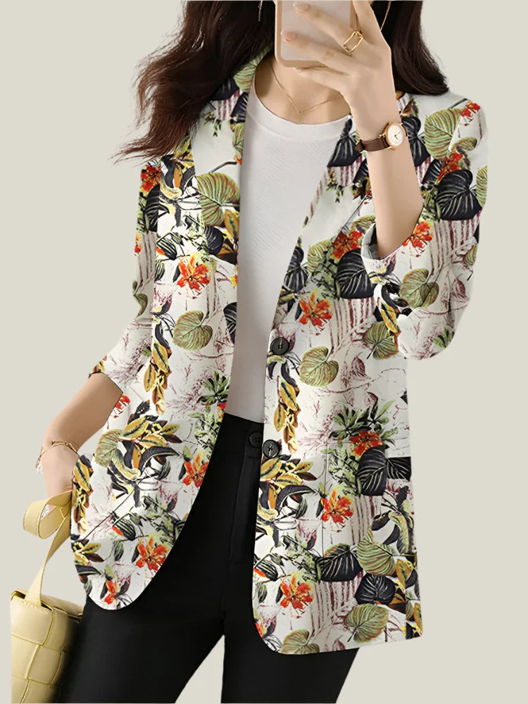 Lauren | Women's Floral Blazer Style Blouse