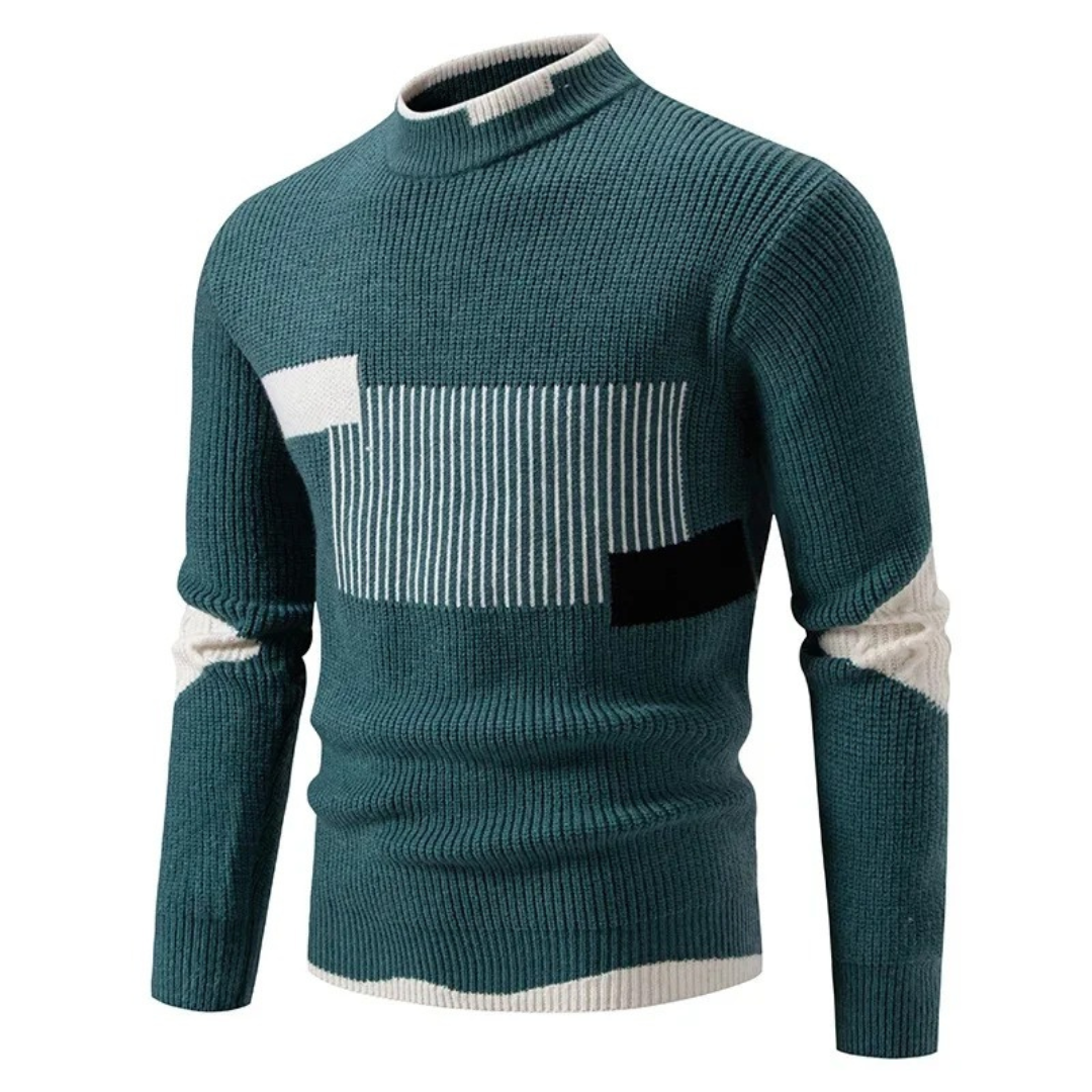 Lawson | Men's Geometric Mock Neck Sweater
