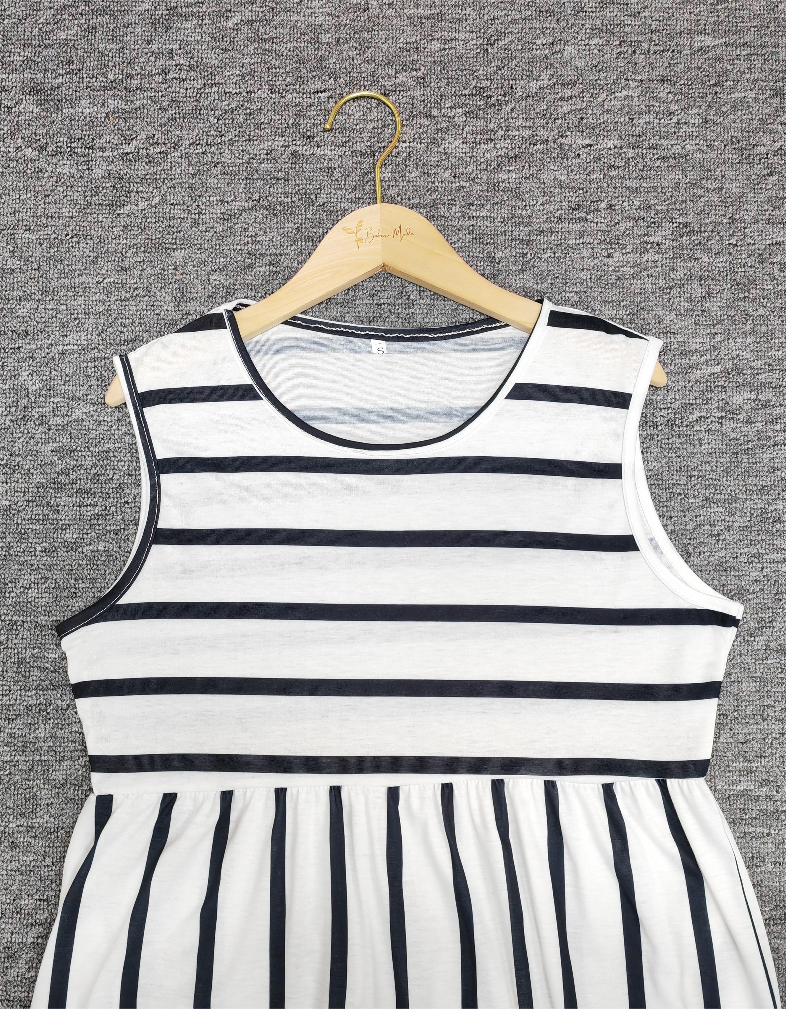 Linda | Women's Sleeveless A-Line Midi Dress
