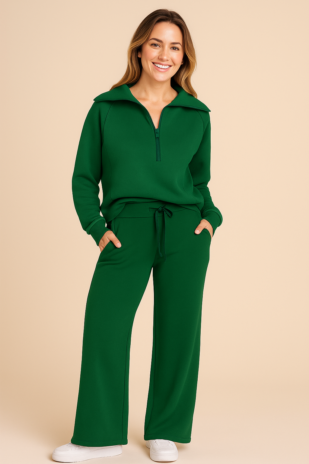 Linda | Women's Wide Leg Two-Piece Pant Set