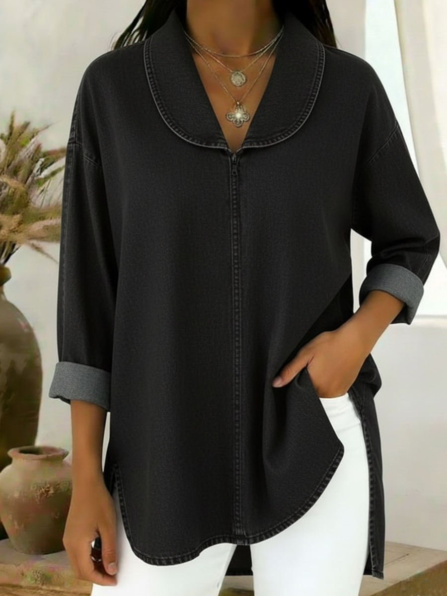 Lola | Women's Long Sleeve Tunic Blouse