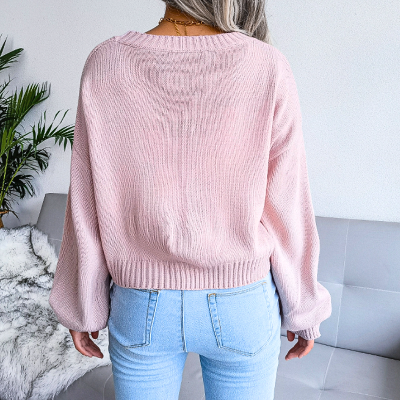 Lucy | Women's Cropped Button-Down Cardigan
