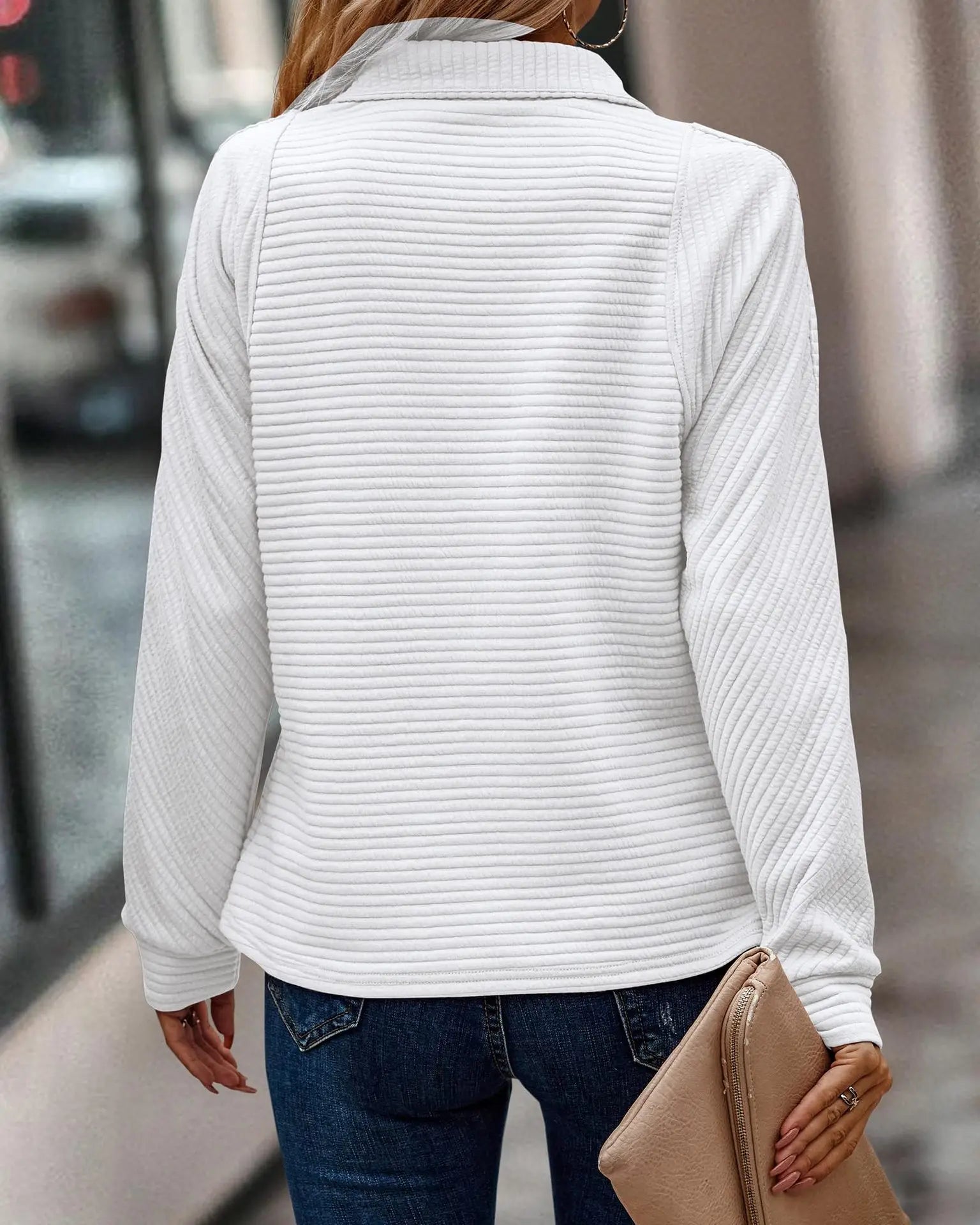 Maisie | Women's Half-Zip Pullover Sweater
