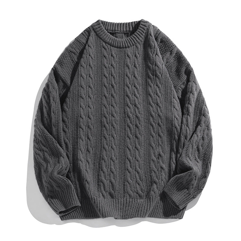 Marc | Men's Cable Knit Crew Neck Sweater