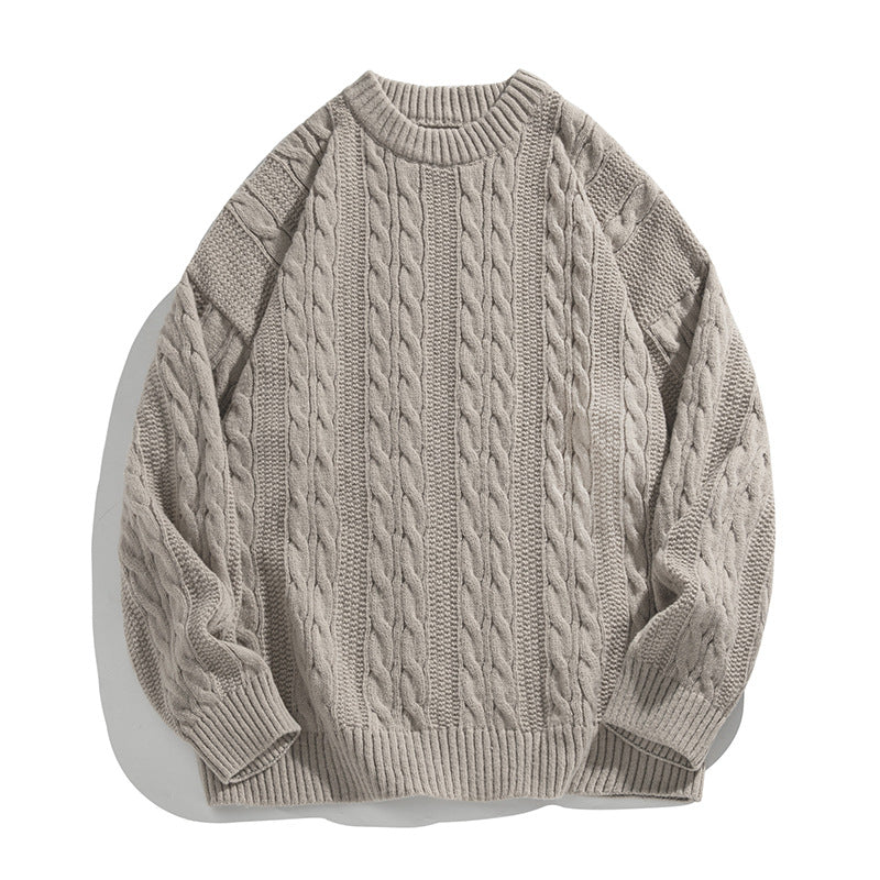 Marc | Men's Cable Knit Crew Neck Sweater