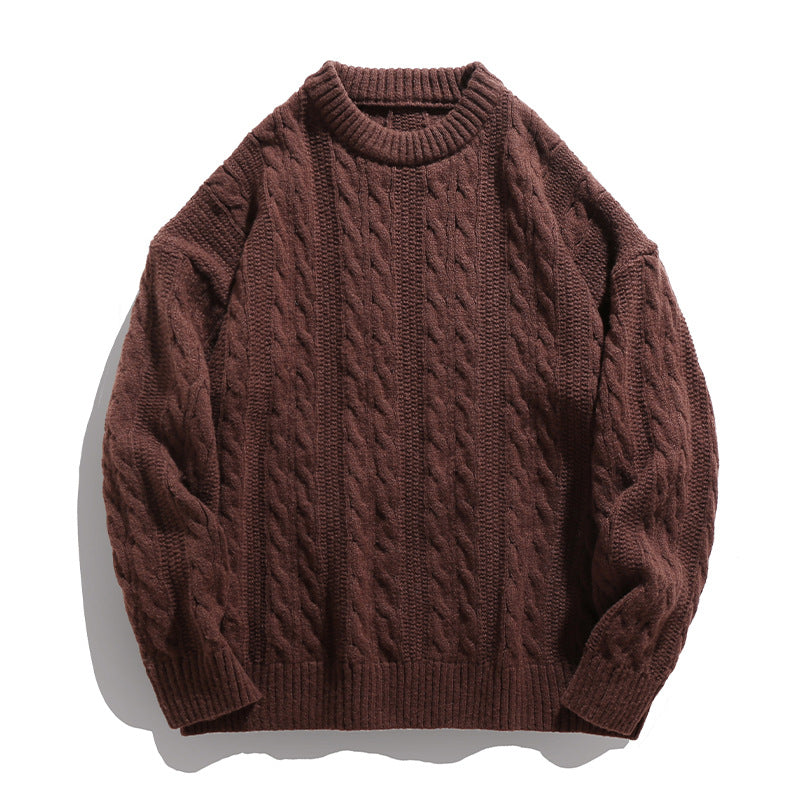 Marc | Men's Cable Knit Crew Neck Sweater
