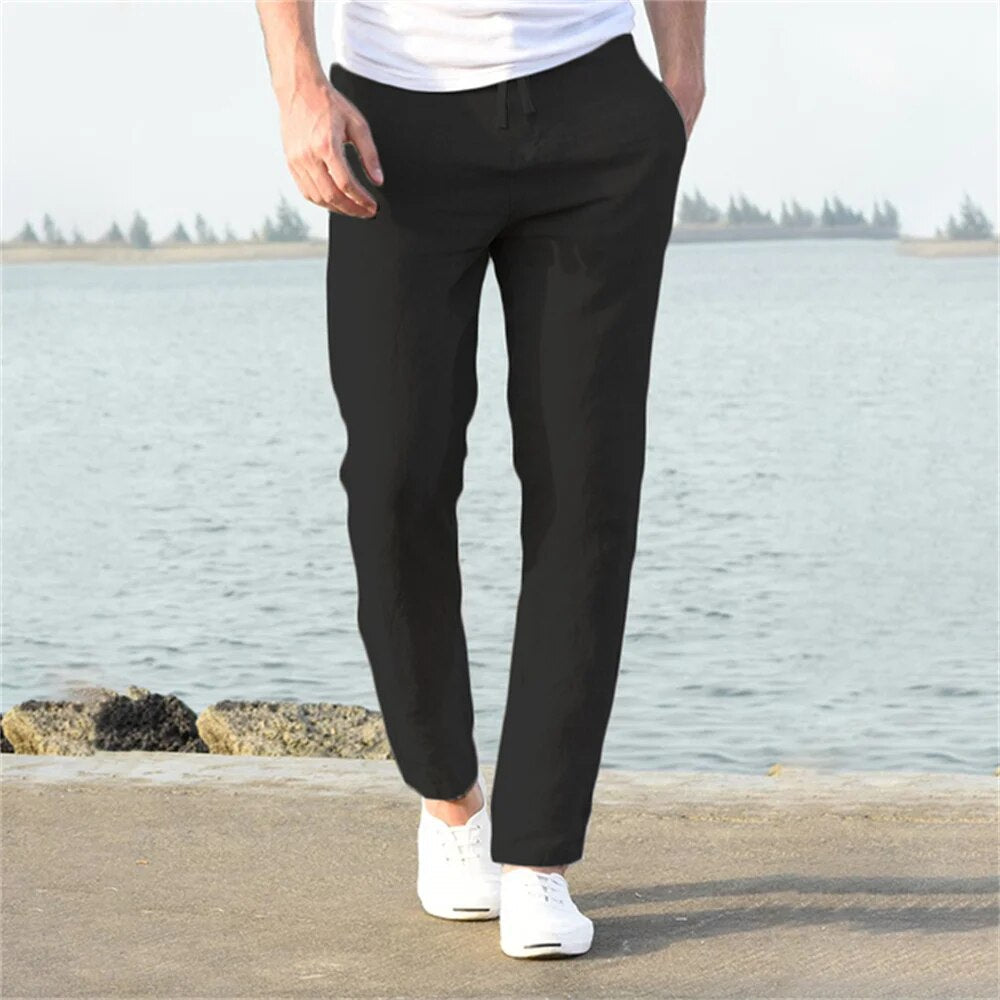 Marco | Men's Straight Leg Drawstring Casual Pants