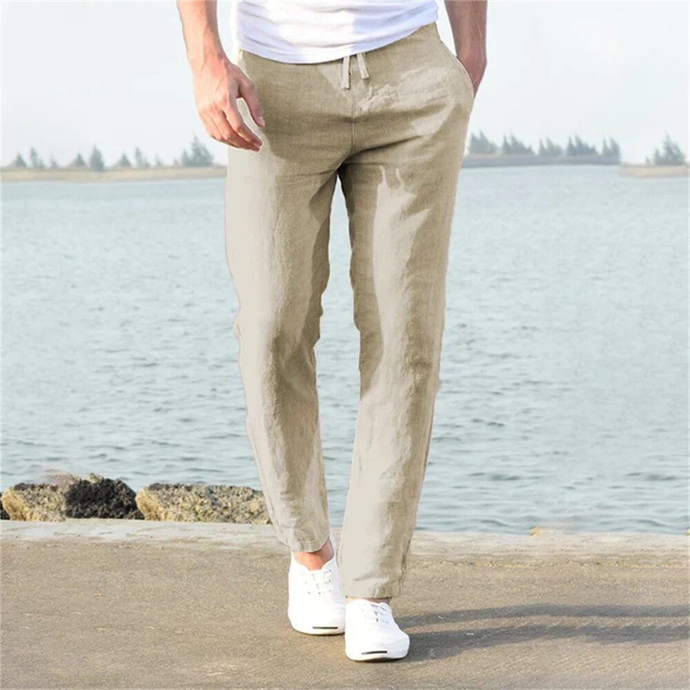 Marco | Men's Straight Leg Drawstring Casual Pants
