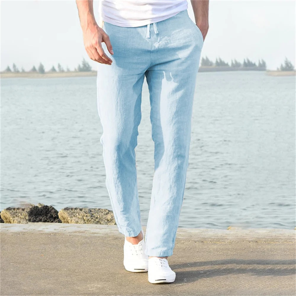 Marco | Men's Straight Leg Drawstring Casual Pants
