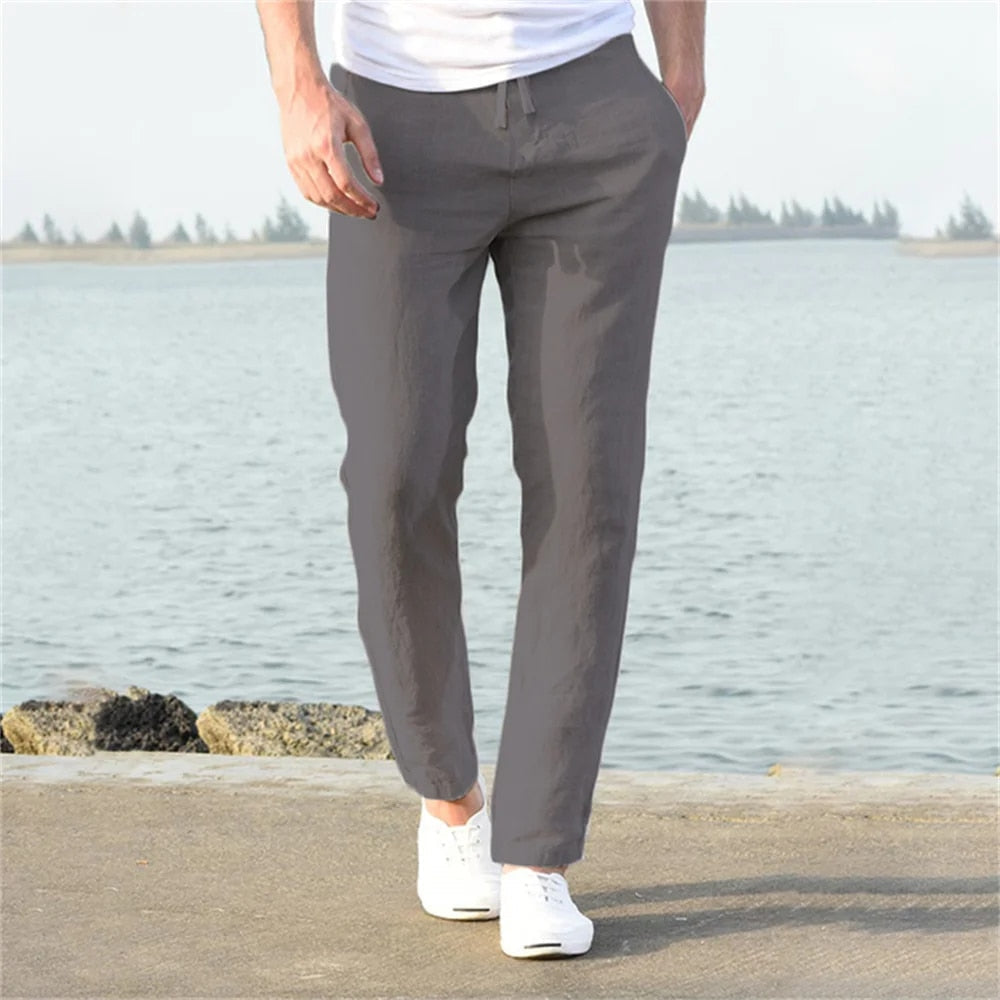 Marco | Men's Straight Leg Drawstring Casual Pants