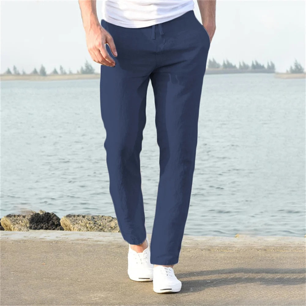 Marco | Men's Straight Leg Drawstring Casual Pants