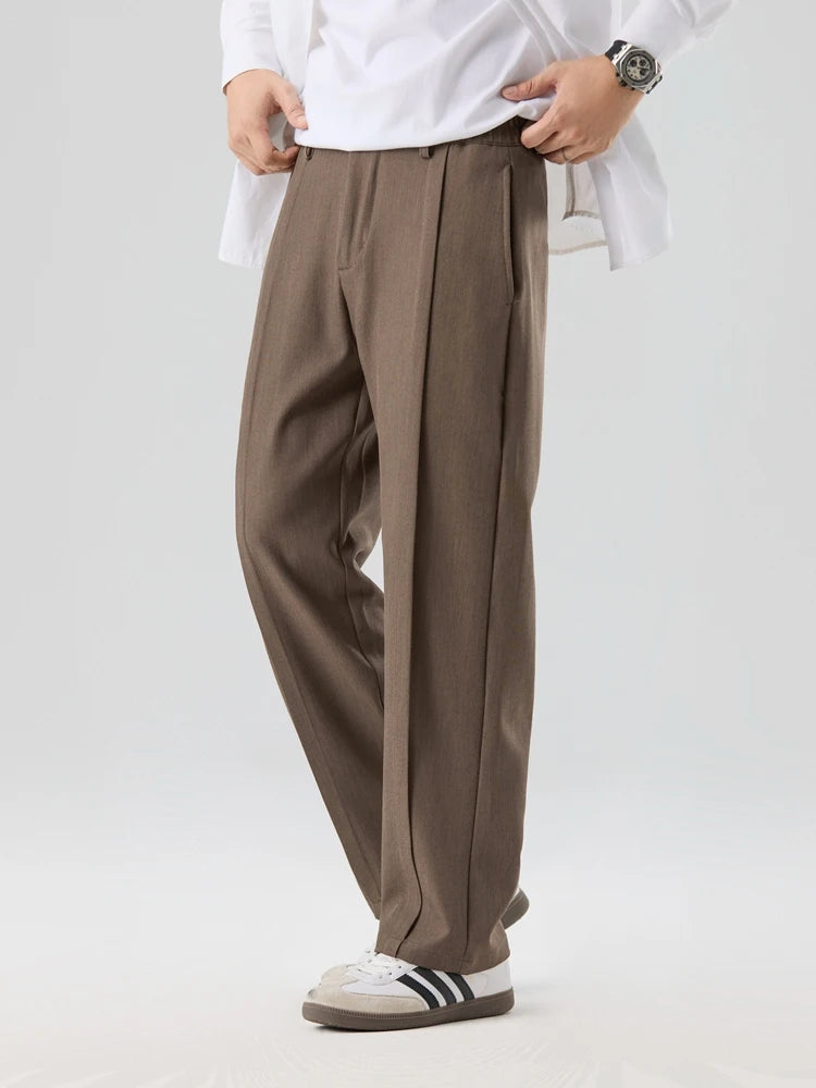 Mark | Men's Pleated Straight Leg Dress Pants