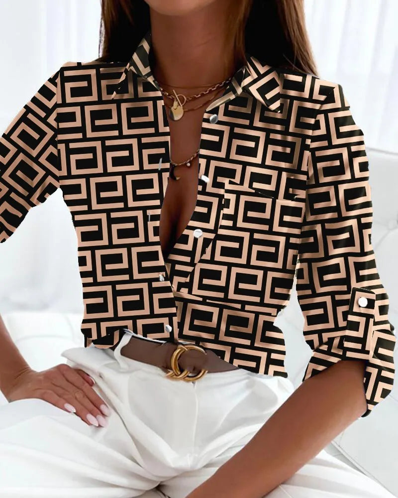 Mary | Women's Button-Down Long Sleeve Blouse