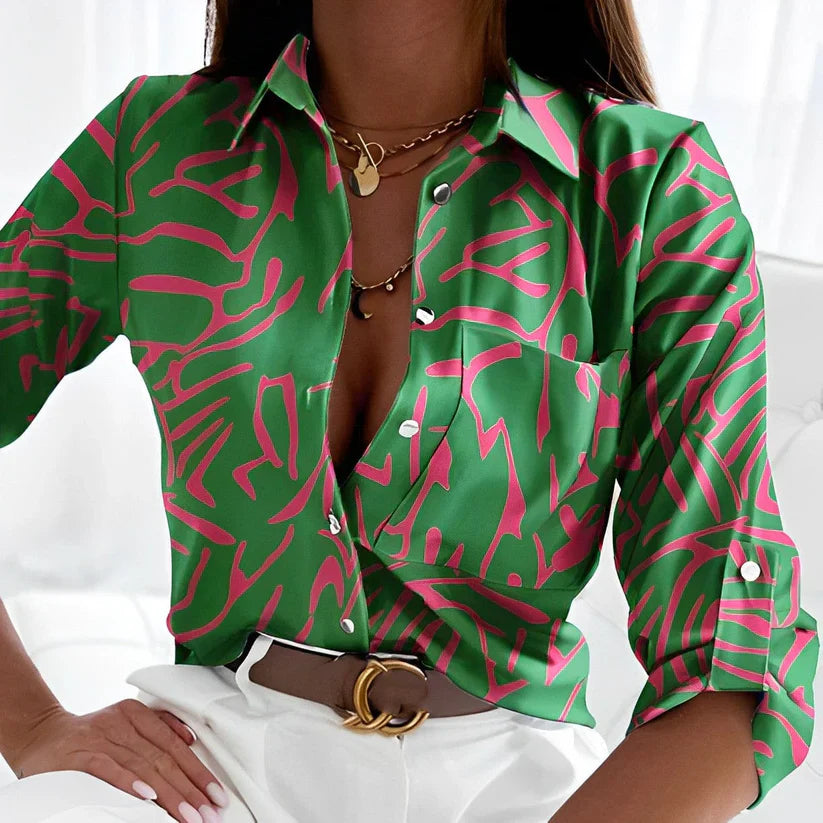 Mary | Women's Button-Down Long Sleeve Blouse