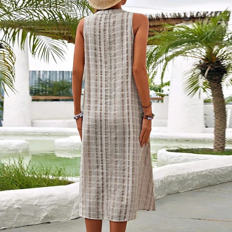 Mia | Women's Sleeveless A-Line Midi Dress