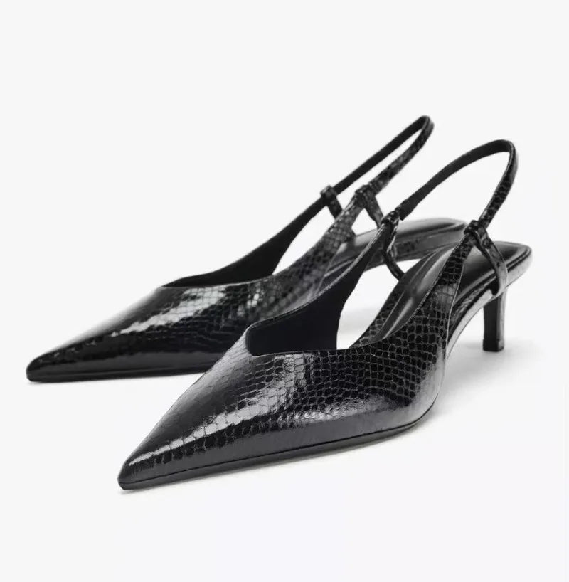 Monica | Women's Pointed Toe Slingback Heels