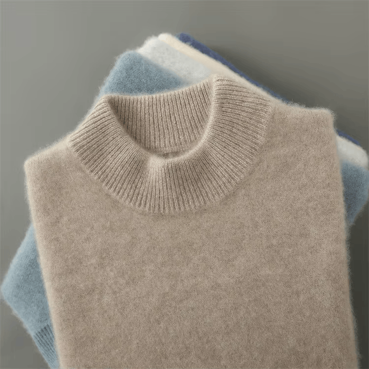 Nash | Men's Mock Neck Ribbed Knit Sweater