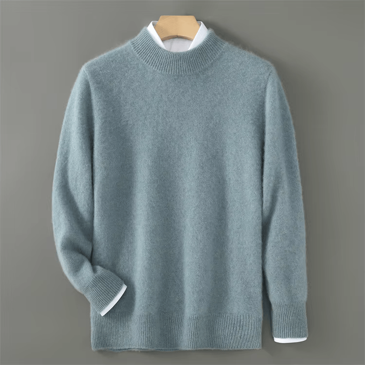 Nash | Men's Mock Neck Ribbed Knit Sweater